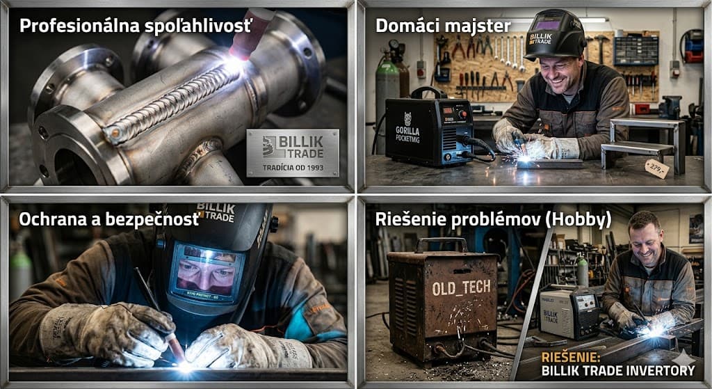 Professional welder at work — Billik Trade welding equipment